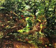 Lovis Corinth Waldinneres in Bernried oil painting on canvas